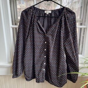 Loft Brand Polka Dot Blouse